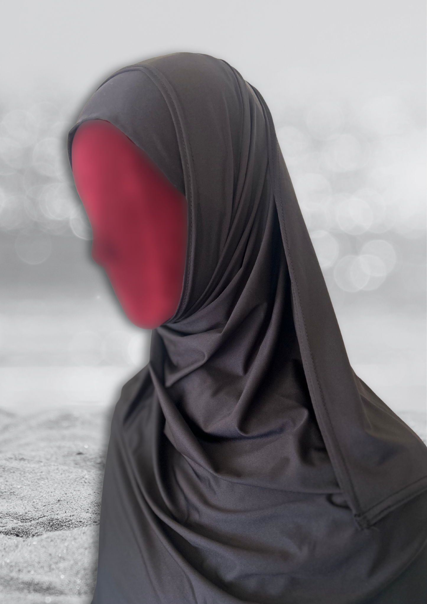 Classic Rectangular Sports Hijab & Cap Set
