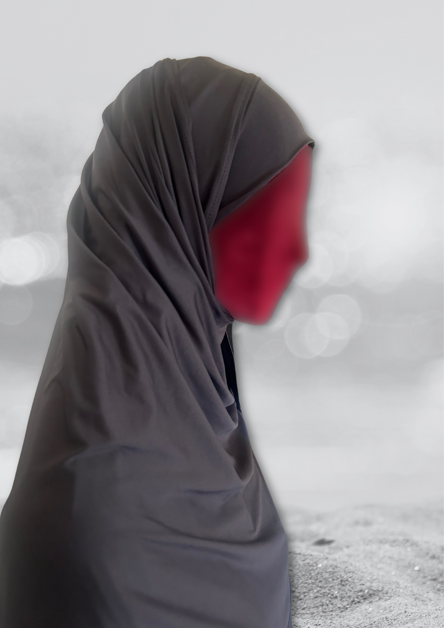 Classic Rectangular Sports Hijab & Cap Set